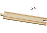 BRIO - Long Straight Tracks 4 Pieces