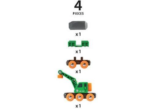 BRIO - Clever Crane Wagon 4 Pieces