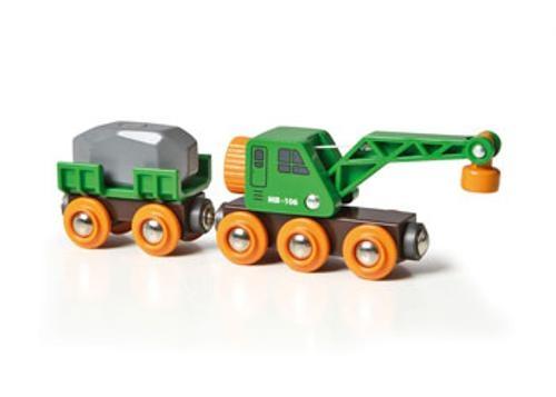 BRIO - Clever Crane Wagon 4 Pieces