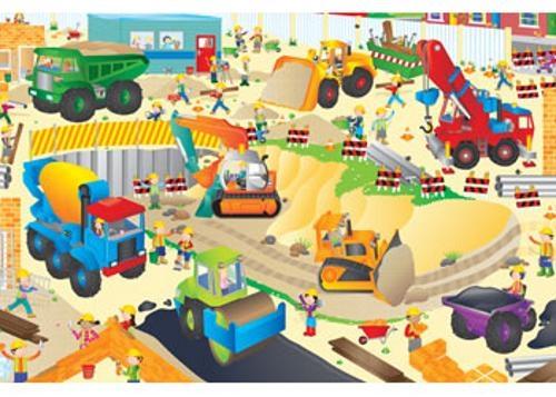 Galt - Construction Site Giant Floor Puzzle 30 Pieces