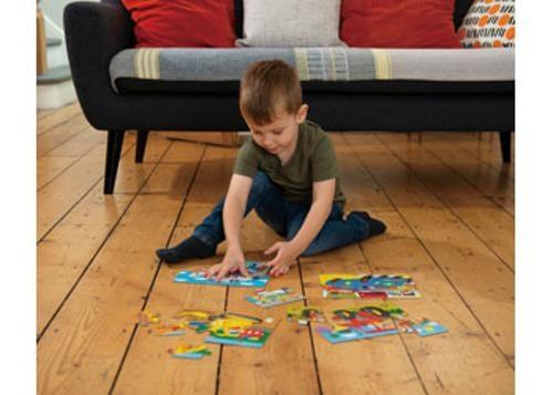 Galt - 4 Puzzles In A Box - Vehicles