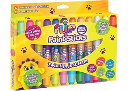 Little Brian Paint Sticks - Flip 12 pk