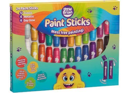 Little Brian Paint Sticks - Assorted 24pk