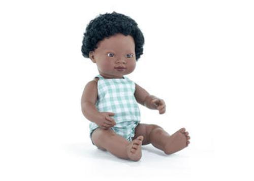 Miniland - My Friends & Me Baby Doll African Boy 38Cm