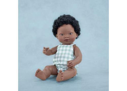 Miniland - My Friends & Me Baby Doll African Boy 38Cm