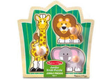 Melissa & Doug - Jungle Friends Knob Puzzle 3 Pieces