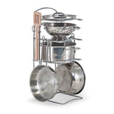 Melissa & Doug - Stainless Steel Pots & Pans Set