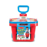 Melissa & Doug - Fill & Roll Grocery Basket Play Set