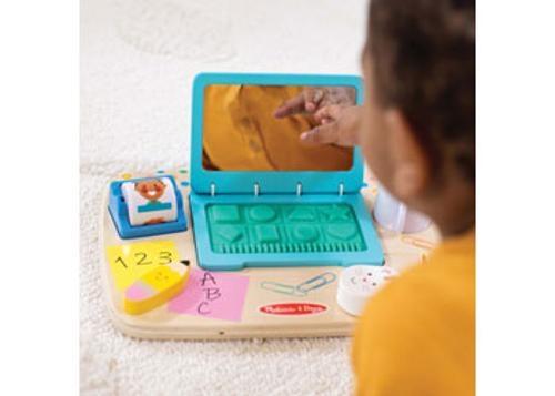 Melissa & Doug - Wooden Work & Play Desktop