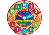 Melissa & Doug - Wooden Shape Sorting Clock