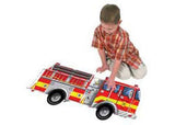 Melissa & Doug - Giant Fire Truck Floor Puzzle 24 Pieces