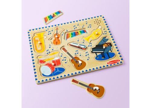 Melissa & Doug - Musical Instruments Sound Puzzle 8 Pieces