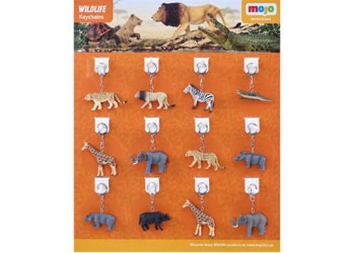 Mojo - Wildlife Keychains 36 Pieces