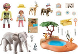 Playmobil - Elephant (with water shoot mechanism) at the water hole