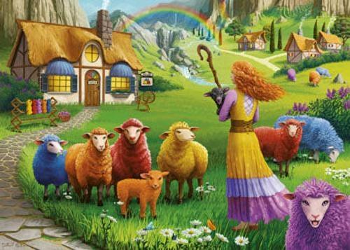 Ravensburger - The Happy Sheep Yarn Shop Puzzle 1000 Pieces