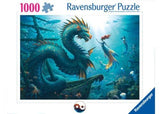 Ravensburger - Dragon Mermaid and Turtles Puzzle 1000 Pieces