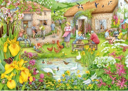 Ravensburger - Cosy Cafe No 3: Farm Cafe Puzzle 1000 Pieces