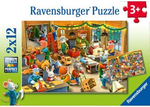 Ravensburger - Christmas Toy Factory Puzzle 2x24 Pieces