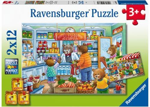 Ravensburger - Let's Go Shopping Puzzle 2x12 Pieces