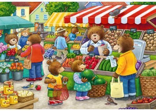 Ravensburger - Let's Go Shopping Puzzle 2x12 Pieces