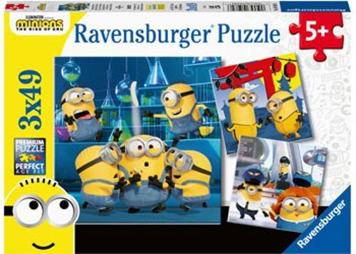 Ravensburger - Funny Minions Puzzle 3x49 Pieces