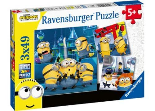 Ravensburger - Funny Minions Puzzle 3x49 Pieces