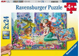 Ravensburger - Mermaid Tea Party Puzzle 2x24 Pieces