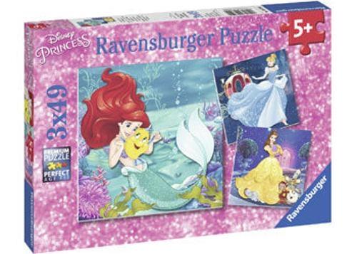 Ravensburger - Disney Princesses Adventure Puzzle 3x49 Pieces
