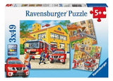 Ravensburger - Fire Brigade Run Puzzle 3x49 Pieces