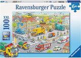 Ravensburger - Vehicles in the City Puzzle 100 Pieces