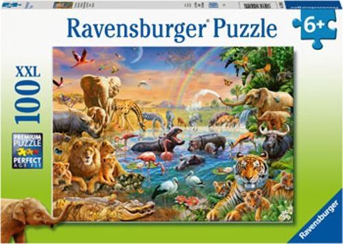 Ravensburger - Savannah Jungle Waterhole Puzzle 100 Pieces