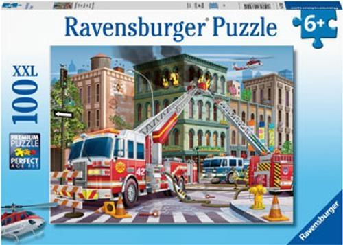 Ravensburger - Fire Truck Rescue Puzzle 100 Pieces