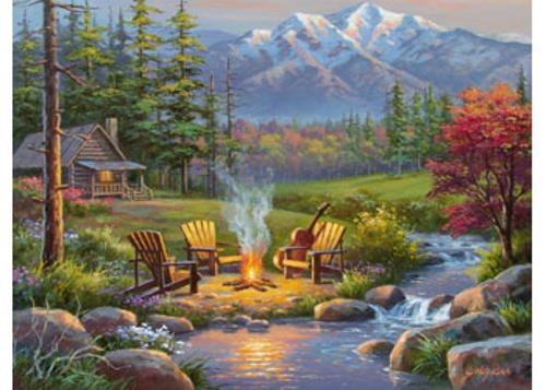 Ravensburger - Riverside Livingroom Puzzle 750 Pieces