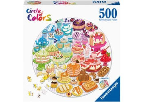Ravensburger - Desserts & Pastries Circle Puzzle 500 Pieces
