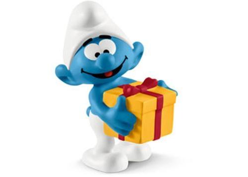 Schleich - Smurf with present