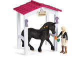 Schleich - Horse Stall with Tori & Princess