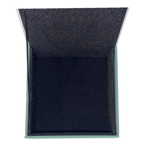 Mystic Jade Glass Mirror Trinket Box 11.5cm