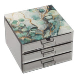 Mystic Jade Jewellery Box With 2 Drawers 15cm
