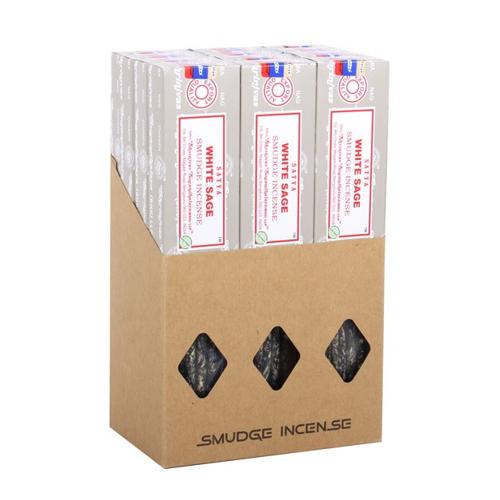 Satya White Sage Smudge Incense Sticks 25g Pack of 12