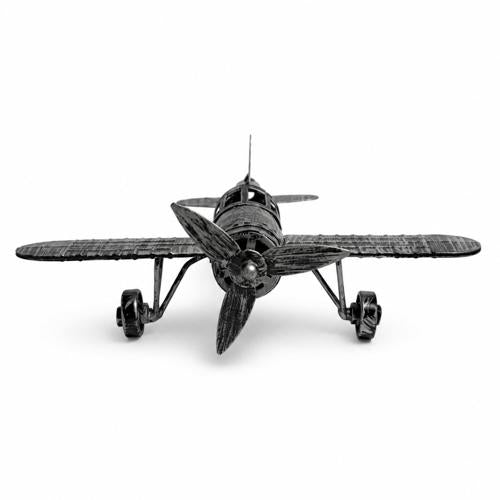 Vintage Metal Tiger Moth Plane Ornament 23cm