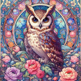Owl Ceramic Coasters With Cork Back Set of 4