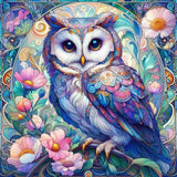 Owl Ceramic Coasters With Cork Back Set of 4