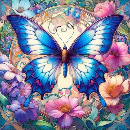 Butterfly And Dragonfly Ceramic Coasters Set of 4