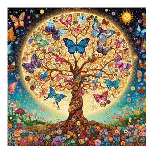 Tree Of Life Ceramic Trivet With Cork Back 20cm