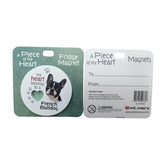 French Bulldog Heart MDF Magnet 7cm