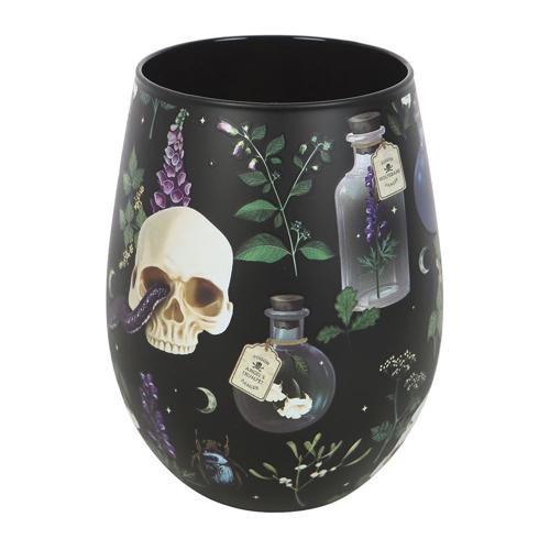 Venom & Vines Skull Botanical Stemless Glass 500ml