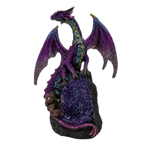Purple Dragon Egg Polyresin Figurine 15cm
