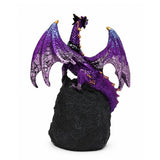 Purple Dragon Egg Polyresin Figurine 15cm