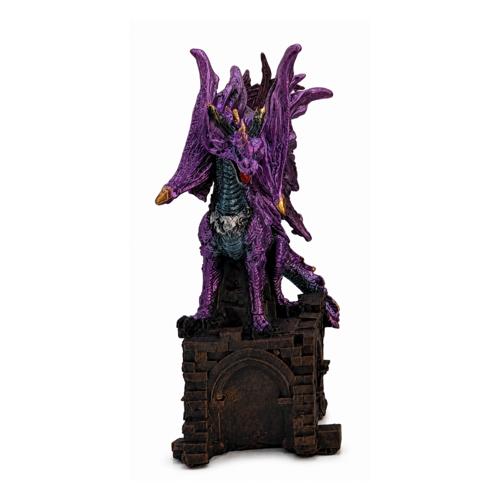 Purple Sentinel Dragon Polyresin Figurine 12.5cm