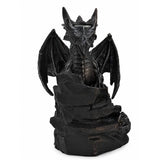 Black Coiled Dragon Backflow Incense Burner 17.5cm